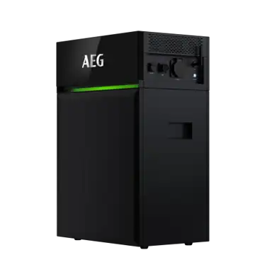 De aansluitingen van de AEG Solarcube