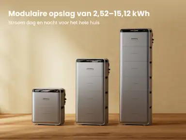 Jackery Solarvault in drie maten: modulaire opslag van 2,52 tot 15,12 kWh